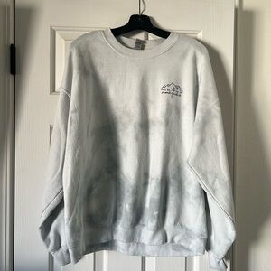 Gildan Tie-Dye Sweatshirt with Mountain Design